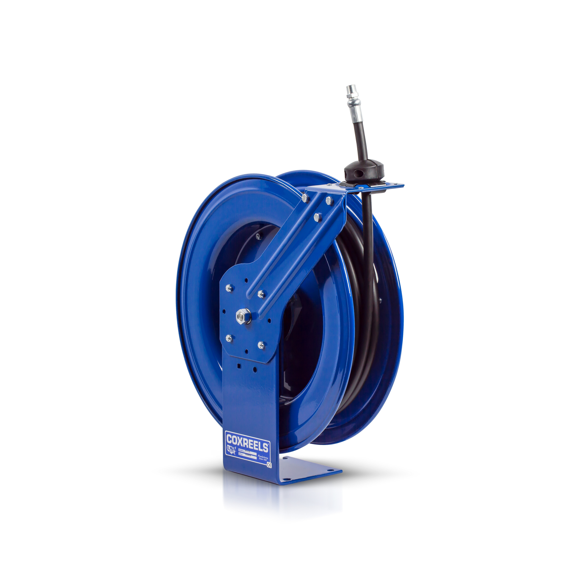 Coxreels Heavy Duty Spring Rewind Hose Reel — 3/8in. I.D., 50ft. Hose, 3000 PSI, EPDM Seals, Model# MP-N-350-BEX